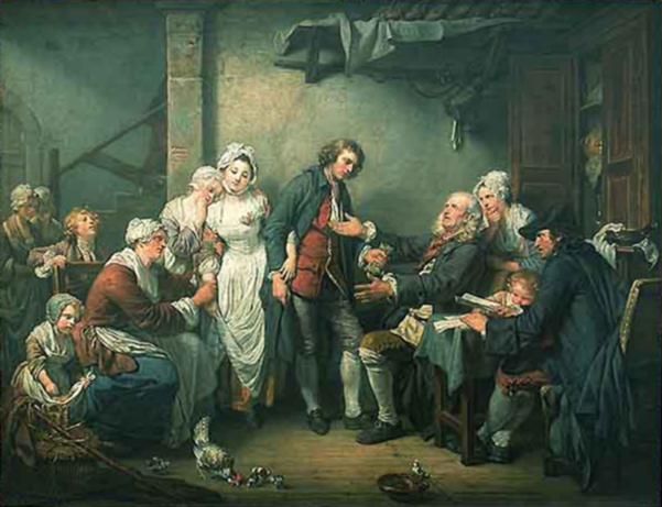 Jean Baptiste Greuze l accordee de village
